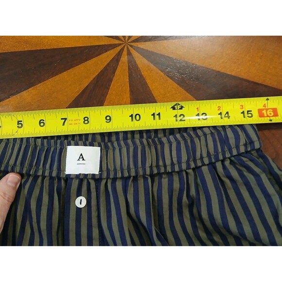 Anthropologie The Wren Boxer Trousers Striped Pull On Pants Size Large - Picture 9 of 12